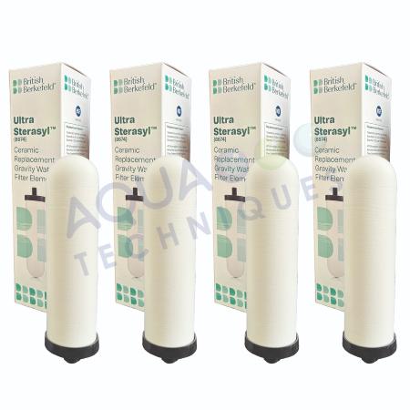 Lot  pour 6 mois x 4 cartouches  BRITISH BERKEFELD  Ultra Stérasyl  pour filtre à gravité