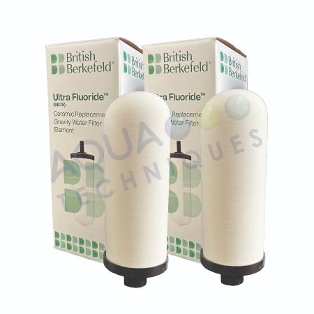Lot X 2 Cartouches Ultra fluoride BRITISH BERKEFELD  pour filtre à gravité
